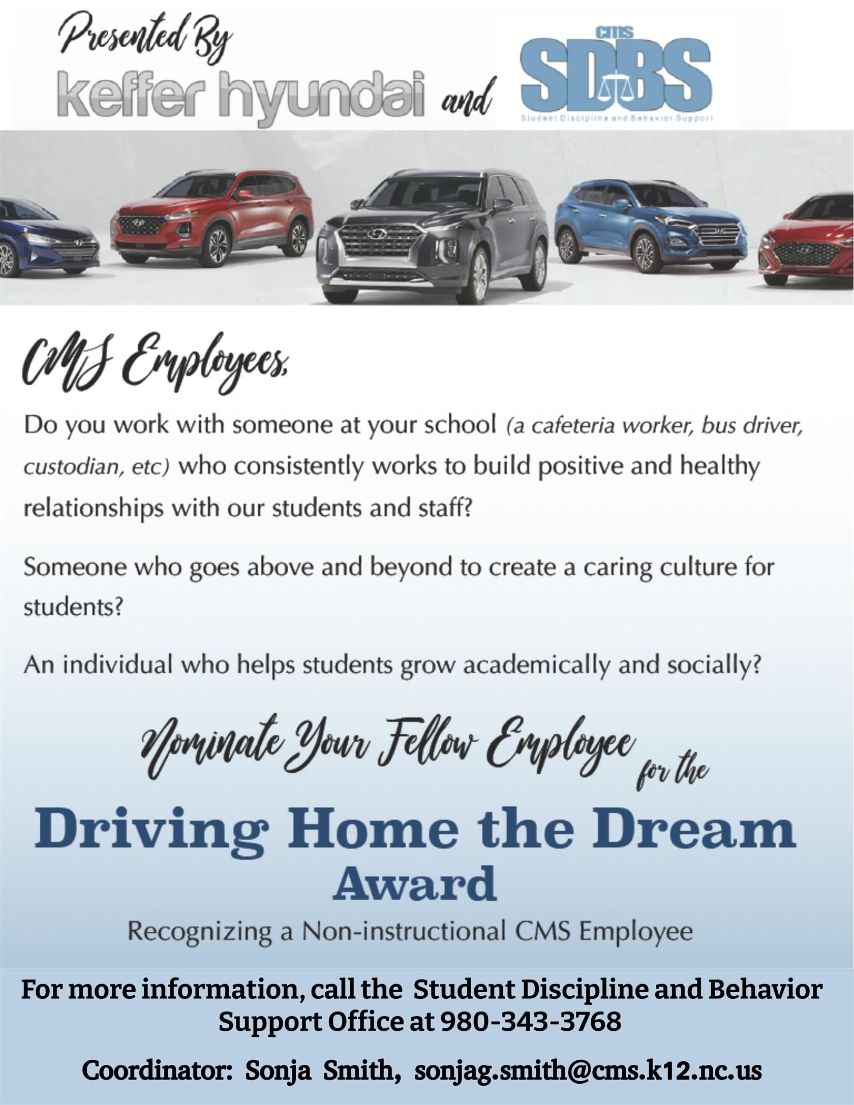  dept flyer for car giveaway